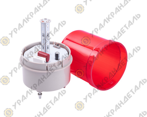 Лампа сигнальная LTE-1103W, красная, LED 220VAC (вращение, мигание, свечение) Китай