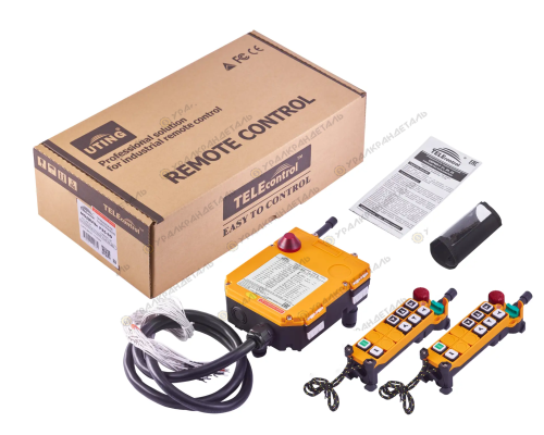 Промышленное радиоуправление TELEcontrol F24-6D 2 пульта (AC48-220-380V) (24 серия, 2х скоростное)