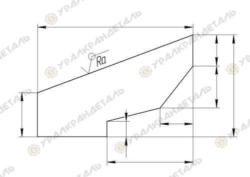Крепление подкранового рельса Р-70 (косынка рельсова)