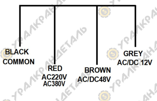 Лампа сигнальная LTE-1103W, красная, LED 220VAC (вращение, мигание, свечение) Китай